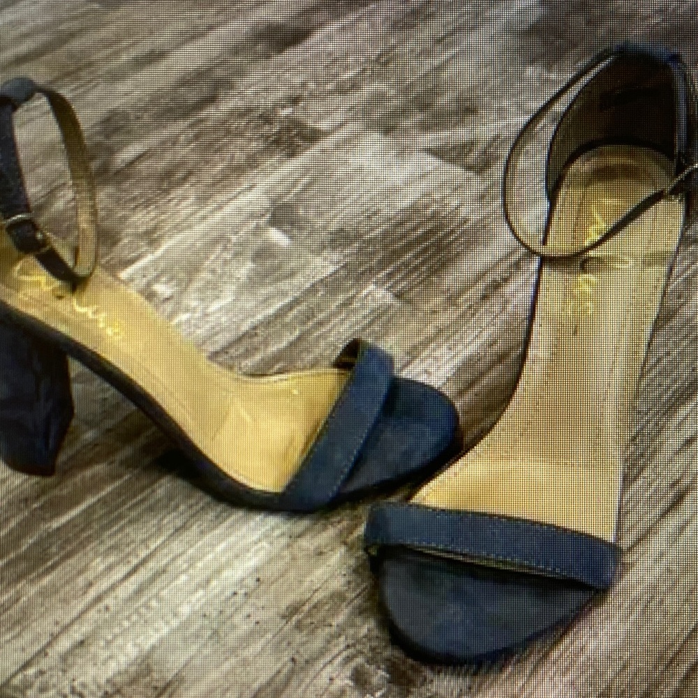 Lulu's Elegant Black Ankle Strap Heels